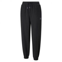Spodnie sportowe damskie Puma X SW. Czarne spodnie dresowe damskie Puma, xs, bez wzorów, z dresówki. Za 259.00 zł.