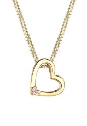 Elli Damski wisiorek serce z kryształem, srebro 925 Sterling Silver Naszyjniki 1 ct. Szare naszyjniki damskie Elli, srebrne. Za 137.99 zł.