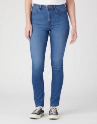 WRANGLER HIGH SKINNY DAMSKIE SPODNIE JEANSOWE JEANSY EUPHORIA W27HCK43J 112328881. Jeansy damskie Wrangler, bez wzorów, z jeansu. Za 239.99 zł.