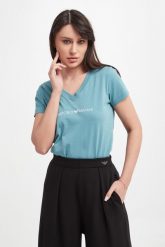 T-shirt damski EMPORIO ARMANI UNDERWEAR. T-shirty damskie Emporio Armani Underwear, s, bez wzorów, bez kołnierzyka. Za 249.00 zł.