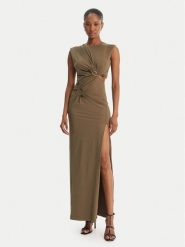 Bardot Sukienka wieczorowa Felix 60289DB Zielony Slim Fit. Zielone sukienki damskie Bardot, bez wzorów, z syntetyku, wizytowe, bez ramiączek. Za 549.99 zł.