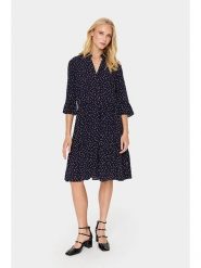 SAINT TROPEZ Sukienka w kolorze granatowym rozmiar: L. Niebieskie sukienki damskie Saint Tropez, bez wzorów, z wiskozy, bez ramiączek. Za 104.99 zł.