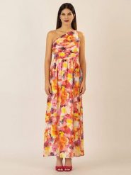 APART Sukienka w kolorze różowo-żółtym rozmiar: 42. Różowe sukienki damskie Apart, bez wzorów, bez ramiączek. Za 278.45 zł.