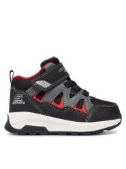 Skechers Sneakersy Drizzle Squad 406377N/BKRD Czarny. Czarne buty sportowe chłopięce Skechers, ze skóry, bez zapięcia. Za 269.99 zł.