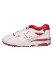 New Balance Skórzane sneakersy "550" w kolorze biało-czerwonym rozmiar: 43. Białe obuwie sportowe damskie New Balance, bez zapięcia. Za 377.74 zł.