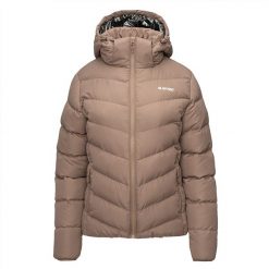 Kurtka pikowana damska zimowa Hi-Tec Lady Varmi - beżowa, Rozmiar XL. Brązowe kurtki damskie Hi-tec, na zimę, m, bez wzorów, z materiału, bez kaptura. Za 249.99 zł.