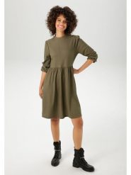 Aniston Sukienka w kolorze oliwkowym rozmiar: 42. Zielone sukienki damskie Aniston, bez wzorów, bez ramiączek. Za 82.99 zł.
