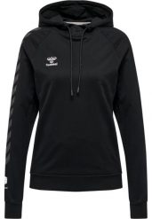 Damska bawełniana bluza z kapturem Hummel Move Grid. Czarne bluzy damskie Hummel, xs, bez wzorów, z bawełny, z kapturem. Za 143.20 zł.