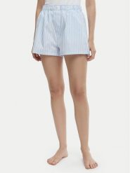 Calvin Klein Underwear Szorty piżamowe LV00QS7596 Niebieski. Niebieskie piżamy damskie Calvin Klein Underwear, bez wzorów, z bawełny, bez ramiączek. Za 189.99 zł.