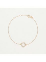 DIAMANTA Złota bransoletka "Arabessa" z diamentami rozmiar: onesize. Żółte bransoletki damskie DIAMANTA, złote. Za 1,000.99 zł.