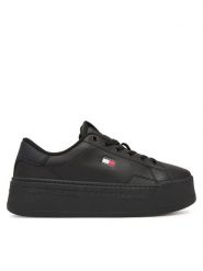Tommy Jeans Sneakersy Platform Logo Sneaker EN0EN02961 Czarny. Czarne obuwie sportowe damskie Tommy Jeans, z jeansu, bez zapięcia. Za 449.99 zł.