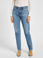 Lee Dżinsy - Tapered fit - w kolorze niebieskim rozmiar: W32/L35. Niebieskie jeansy damskie Lee, z podwyższonym stanem. Za 122.96 zł.