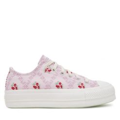 Trampki Converse. Czerwone trampki damskie Converse, bez wzorów, bez zapięcia. Za 269.99 zł.
