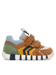 Geox Sneakersy B Iupidoo Boy B3555D 02214 C5G2Q Brązowy. Brązowe buty sportowe chłopięce Geox, ze skóry, bez zapięcia. Za 269.99 zł.