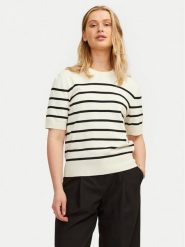 JJXX Sweter Layla 12254368 Écru Regular Fit. Swetry klasyczne damskie JJXX, xs, z wiskozy, bez kołnierzyka. Za 99.99 zł.