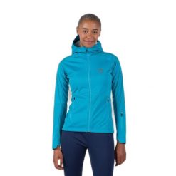 Damska kurtka narciarska z kapturem Rossignol Genetys. Niebieskie kurtki sportowe damskie Rossignol, na zimę, bez wzorów, z kapturem. Za 665.50 zł.