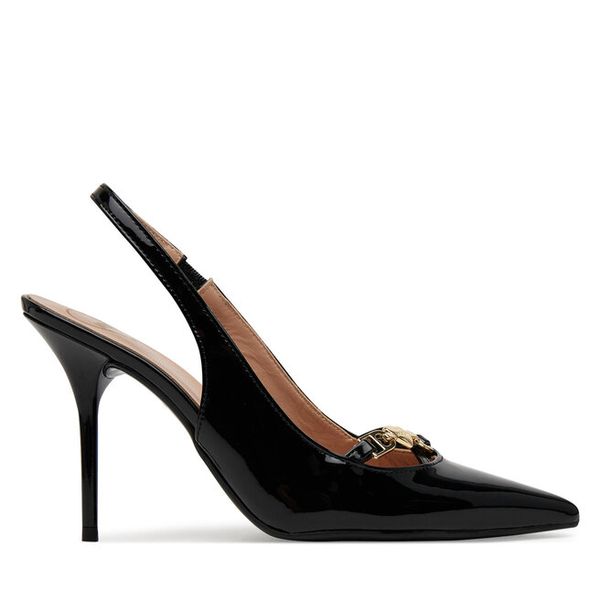 Szpilki LOVE MOSCHINO. Czarne szpilki damskie Love Moschino, bez wzorów, bez obcasa, na szpilce, bez zapięcia. Za 759.99 zł.