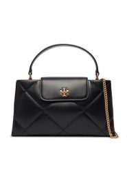 Tory Burch Torebka Kira Diamond Quilt East-West Top Handle 174999 Czarny. Czarne torebki klasyczne damskie Tory Burch, ze skóry, bez dodatków. Za 2,379.00 zł.