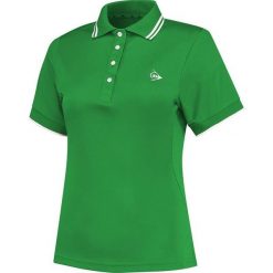 Koszulka do squasha damska Dunlop Club Polo z kołnierzykiem. Zielone koszulki damskie Dunlop, bez wzorów, bez kołnierzyka, bez ramiączek. Za 139.99 zł.