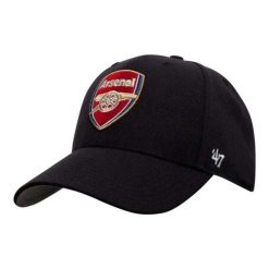 Czapka Z Daszkiem MVP Arsenal FC. Czarne czapki z daszkiem damskie 47 Brand, na lato, bez wzorów, z materiału. Za 109.99 zł.
