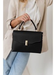 Lia Biassoni Skórzana torebka w kolorze czarnym - 29 x 29 x 12 cm rozmiar: onesize. Czarne torebki klasyczne damskie Lia Biassoni, z materiału, przez ramię, bez dodatków. Za 304.99 zł.