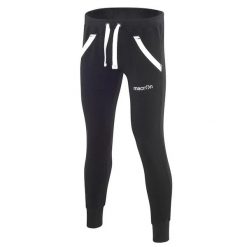 Spodnie dresowe damskie Macron Glam. Czarne spodnie sportowe damskie Macron, l, bez wzorów, z dresówki, na fitness i siłownię. Za 269.50 zł.