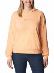 Columbia Bluza "Columbia Logo™ III" w kolorze pomarańczowym rozmiar: L. Pomarańczowe bluzy damskie Columbia, l, bez wzorów, z kapturem. Za 96.60 zł.