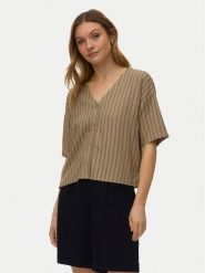 Vero Moda Koszula Rosie 10346914 Brązowy jasny Loose Fit. Brązowe koszule damskie Vero Moda, xs, bez wzorów, z wiskozy, bez kołnierzyka, bez ramiączek. Za 129.99 zł.
