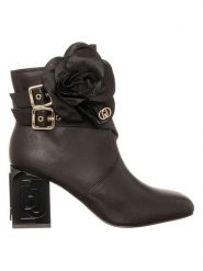 Liu Jo Skórzane botki w kolorze czarnym rozmiar: 38. Czarne botki damskie Liu Jo, z materiału, eleganckie, bez obcasa, bez zapięcia. Za 524.62 zł.