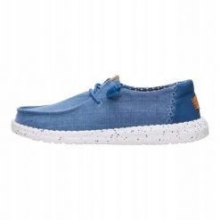 HeyDude Damskie Mokasyny Wendy Chambray Grid. Białe mokasyny damskie Hey dude, z materiału, bez obcasa. Za 289.00 zł.