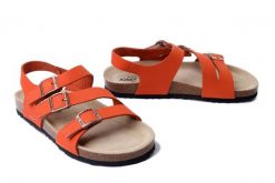 JOSEF SEIBEL Hermine 16 64316 10 840 orange, sandały damskie. Brązowe sandały damskie Josef Seibel, bez wzorów, ze skóry, bez obcasa, bez zapięcia. Za 311.92 zł.
