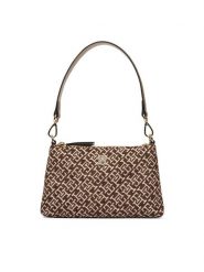Tommy Hilfiger Torebka Th Jacquard Mini Shoulder Bag AW0AW19006 Brązowy. Brązowe torebki klasyczne damskie Tommy Hilfiger, z materiału, bez dodatków. Za 489.99 zł.