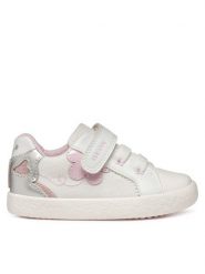 Geox Sneakersy B Gisli B551MB 00954 C1000 M Biały. Białe buty sportowe dziewczęce Geox, z materiału, bez zapięcia. Za 149.99 zł.