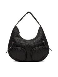Liu Jo Torebka L Hobo TA5245 T2801 Czarny. Czarne torebki klasyczne damskie Liu Jo, z materiału, bez dodatków. Za 409.99 zł.