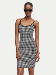 Guess Sukienka codzienna W6YKAU Z1661 Czarny Slim Fit. Czarne sukienki damskie Guess, z aplikacjami, z syntetyku, bez ramiączek. Za 434.99 zł.