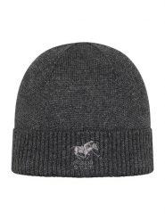 Polo Sylt Wełniana czapka w kolorze antracytowym rozmiar: onesize. Czarne czapki damskie Polo Sylt, bez wzorów, prążkowane. Za 69.95 zł.