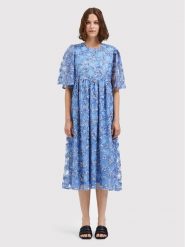 Selected Femme Sukienka koktajlowa Justine 16085467 Niebieski Loose Fit. Niebieskie sukienki damskie Selected Femme, bez wzorów, z syntetyku, wizytowe, bez ramiączek. Za 799.99 zł.