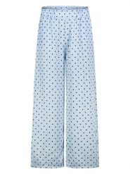 Sublevel Spodnie w kolorze błękitno-brązowym rozmiar: S. Niebieskie spodnie materiałowe damskie Sublevel, bez wzorów, z materiału. Za 82.99 zł.