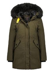 Geographical Norway Parka "Cherifa" w kolorze oliwkowym rozmiar: M. Brązowe parki damskie Geographical Norway, m, bez kaptura. Za 197.63 zł.