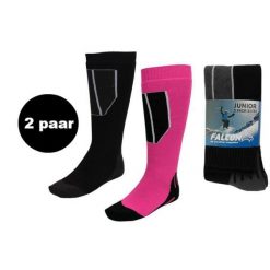 Skarpety narciarskie Falcon Junior. Czerwone skarpetki damskie Falcon, bez wzorów. Za 257.99 zł.