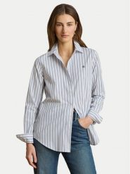 LAUREN RALPH LAUREN Koszula 200P13836001 Niebieski jasny Regular Fit. Niebieskie koszule damskie Lauren Ralph Lauren, s, bez wzorów, z bawełny, bez kołnierzyka, bez ramiączek. Za 689.99 zł.