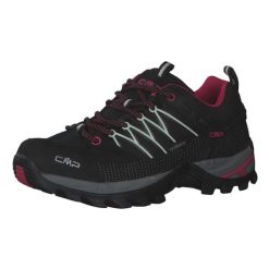 Buty trekkingowe damskie CMP Rigel Low WP. Czarne obuwie trekkingowe damskie CMP, z materiału, bez zapięcia. Za 329.99 zł.