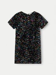 NAME IT Sukienka elegancka 13209416 Czarny Regular Fit. Czarne sukienki dziewczęce Name it, bez wzorów, z syntetyku, bez ramiączek. Za 149.99 zł.