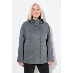 Damskie Kurtka softshell HYPRAR wodoodporna kaptur. Szare kurtki damskie Ulla Popken, plus size, bez wzorów, z materiału, bez kaptura. Za 479.99 zł.