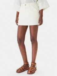 Eleh Spódnica jeansowa EL107 Écru Regular Fit. Białe spódnice damskie Eleh, bez wzorów, z bawełny. Za 423.99 zł.