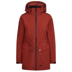 Trespass Tiverton - Damska kurtka przeciwdeszczowa Burnt Sienna. Brązowe kurtki damskie Trespass, na lato, bez wzorów, bez kaptura. Za 418.99 zł.