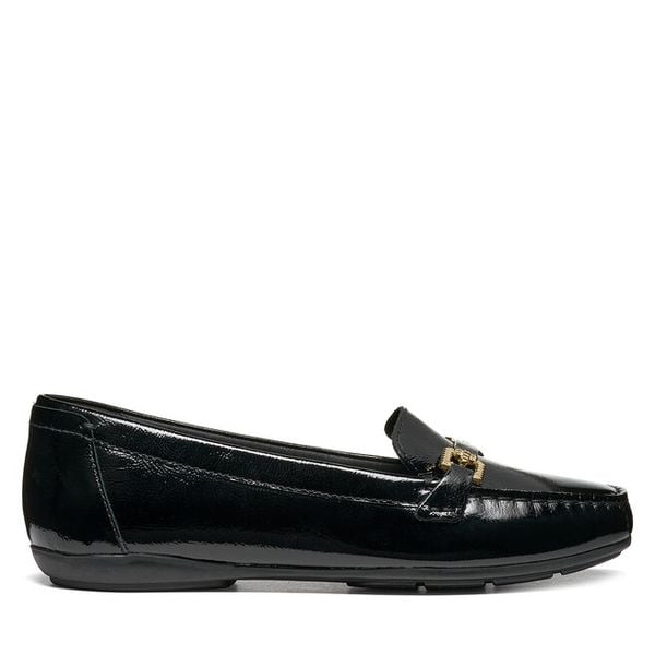 Mokasyny Geox. Czarne mokasyny damskie Geox, bez obcasa. Za 499.99 zł.