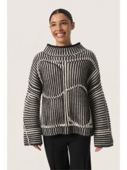 Soaked in Luxury Sweter "Soaked in Luxury" w kolorze czarnym rozmiar: XL. Czarne swetry klasyczne damskie Soaked in Luxury, xl, ze splotem, bez kołnierzyka. Za 149.31 zł.
