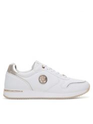 MEXX Sneakersy MI001013251W Biały. Białe obuwie sportowe damskie Mexx, z materiału, bez zapięcia. Za 219.99 zł.