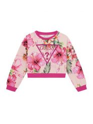 Guess Bluza J6GQ01 KA6R4 Różowy Relaxed Fit. Czerwone bluzy dziewczęce Guess, z aplikacjami, z bawełny, bez ramiączek, bez kaptura. Za 209.99 zł.